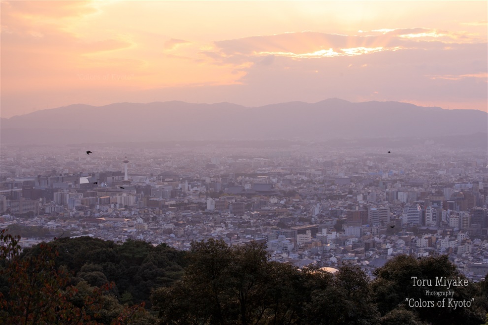 将軍塚から見る京都盆地