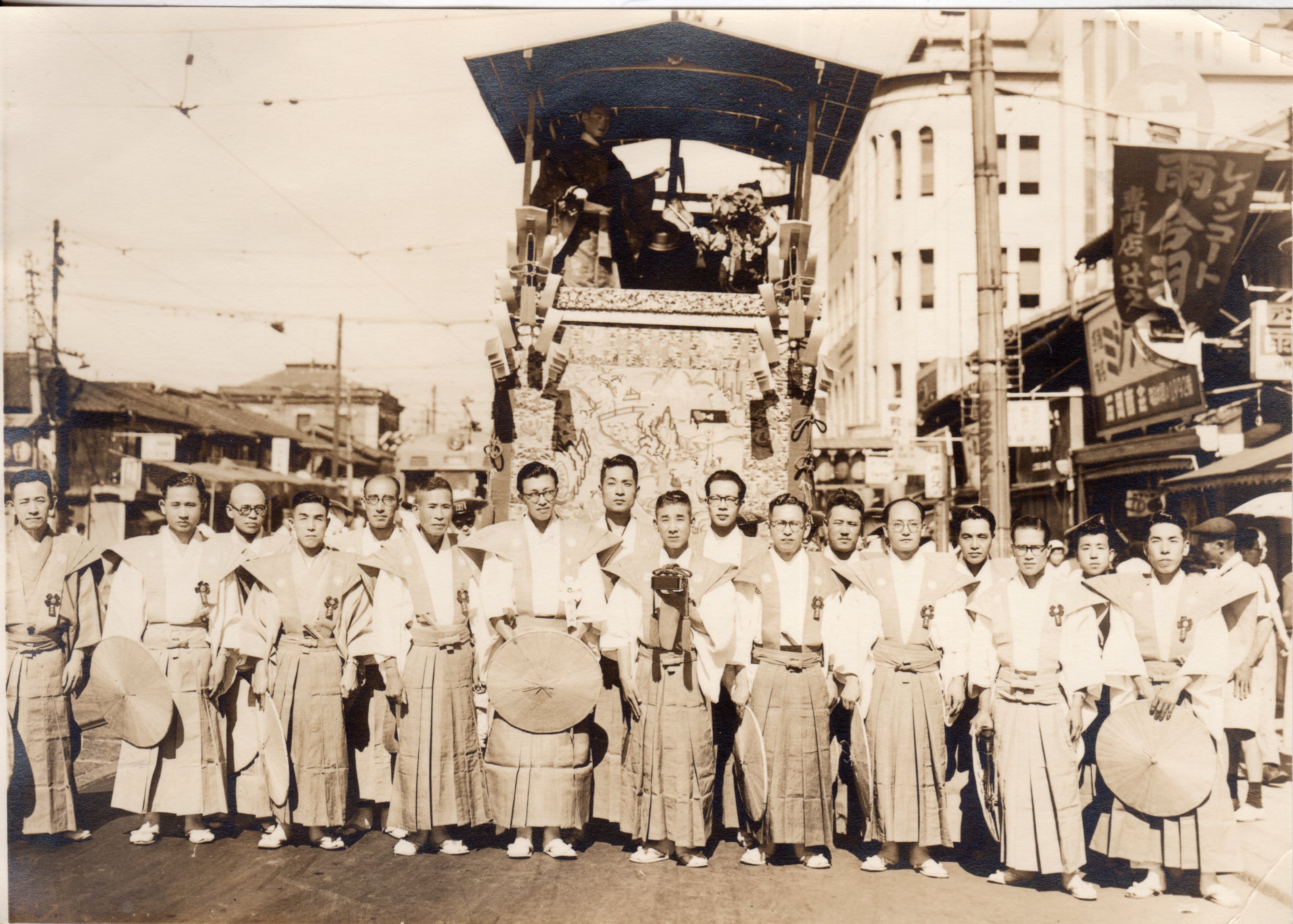 昭和30年（1955）の巡行出発前