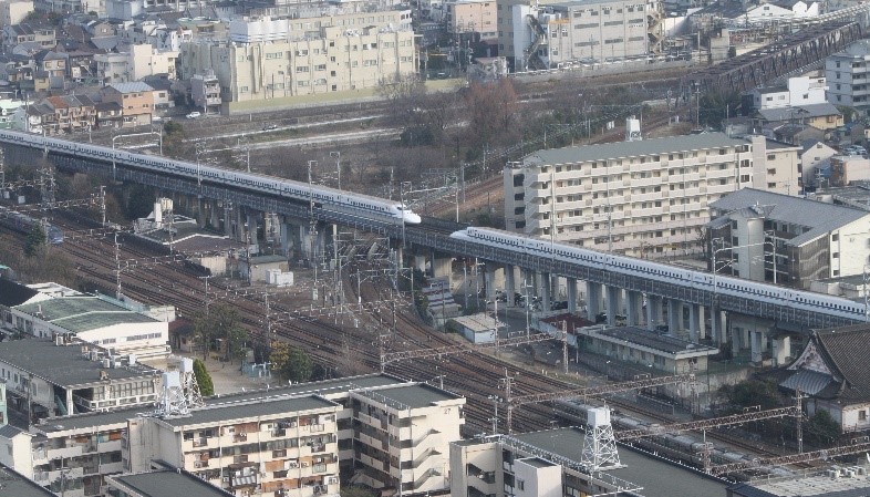 京都駅を発着する東海道新幹線