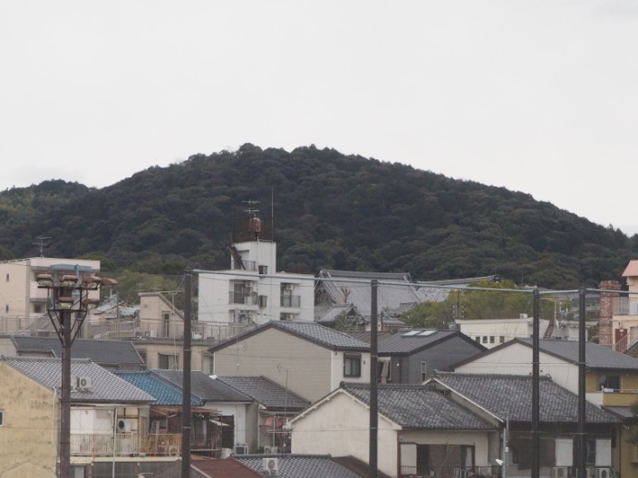 東山三十六峰の一つ阿弥陀ヶ峰遠望