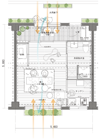 図6．提案した住戸改修プランの一例