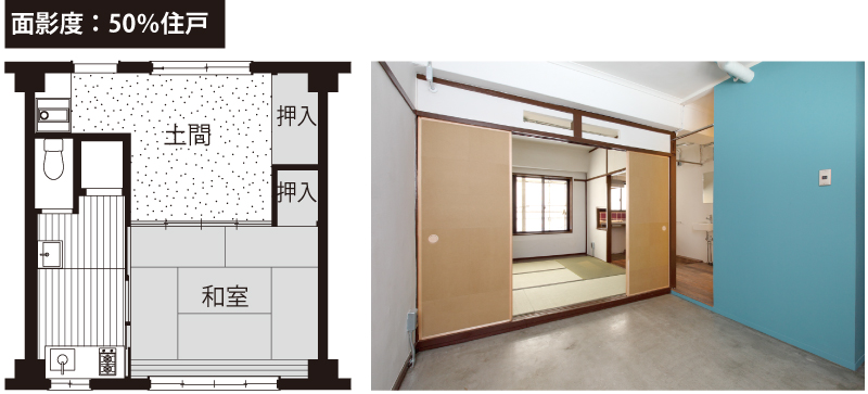 図3．面影度50％のDIY住戸