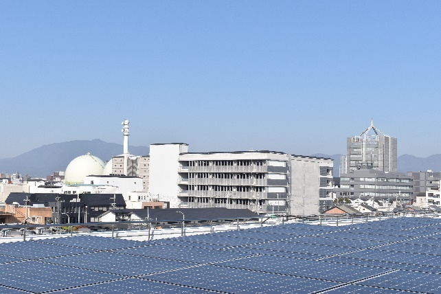 京都市中央卸売市場からの眺め